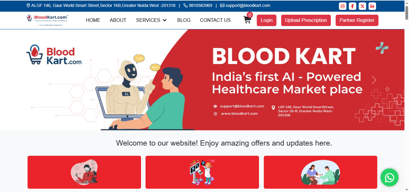 Healthcare Marketplace for Diagnostics, Doctor Consultations, Home Healthcare & Wellness Services