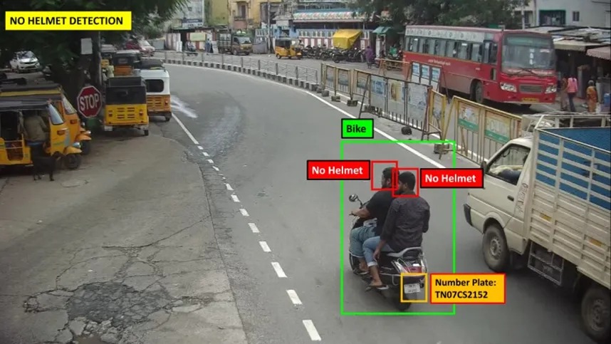 AI-Based Helmet Detection System